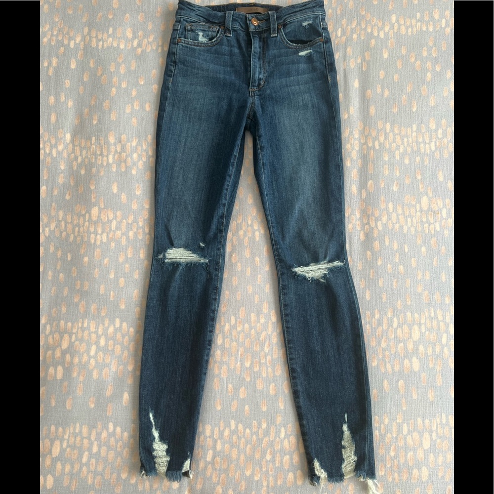 NWOT Joe's Jeans Size 24 High Rise Skinny Ankle Distressed Oksana - Picture 3 of 10